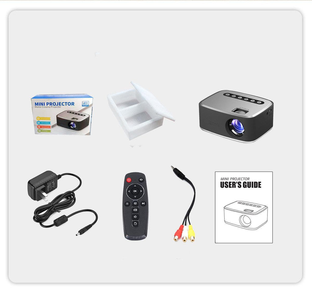 Exclusive High-definition Portable Projection — Silver BlackMultimedia Editio — Size AU — Top View