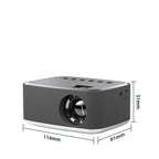 Exclusive High-definition Portable Projection — Silver BlackMultimedia Editio — Size AU — Back View