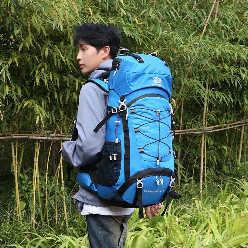 Exclusive 60 Liters Large Capacity Backpack — Orange — Size 60L — Front View
