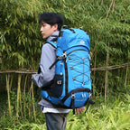 Exclusive 60 Liters Large Capacity Backpack — Orange — Size 60L — Front View