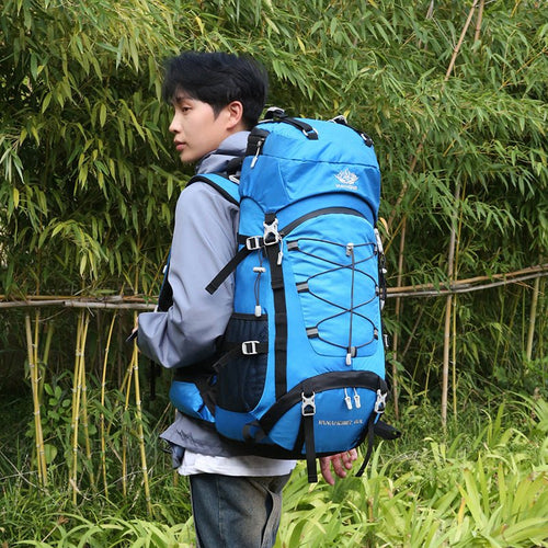 Exclusive 60 Liters Large Capacity Backpack — Orange — Size 60L — Front View