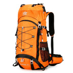 Exclusive 60 Liters Large Capacity Backpack — Orange — Size 60L — Detail View