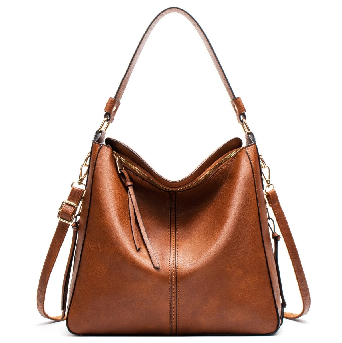 Exclusive Chic Shoulder Purses for Stylish Women — Black — Front View