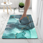 Exclusive Super Absorbent Bathroom Floor Mat — Marble Begonia Red — Size 40x60cm — Alternate View 7