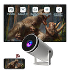 Exclusive HY300 Home Projector – Portable 720p Smart Android Projector for Indoor & Outdoor Movies — White — Size AU — Alternate View 8