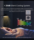 Exclusive HY300 Home Projector – Portable 720p Smart Android Projector for Indoor & Outdoor Movies — White — Size AU — Alternate View 16