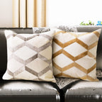 Exclusive Home sofa cowhide pillow — 2 style — Size 45X45CM — Front View