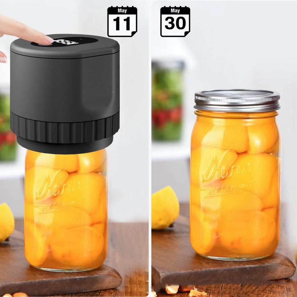 Exclusive Household Electric Fresh-keeping Bottle Sealing Kit — Black — Detail View