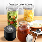 Exclusive Household Electric Fresh-keeping Bottle Sealing Kit — Black — Front View