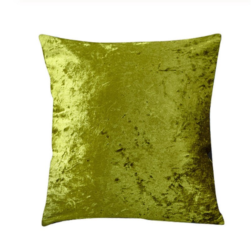 Exclusive Ice velvet pillow cushion bedroom pillow — Green — Size 45x45cm — Alternate View 11