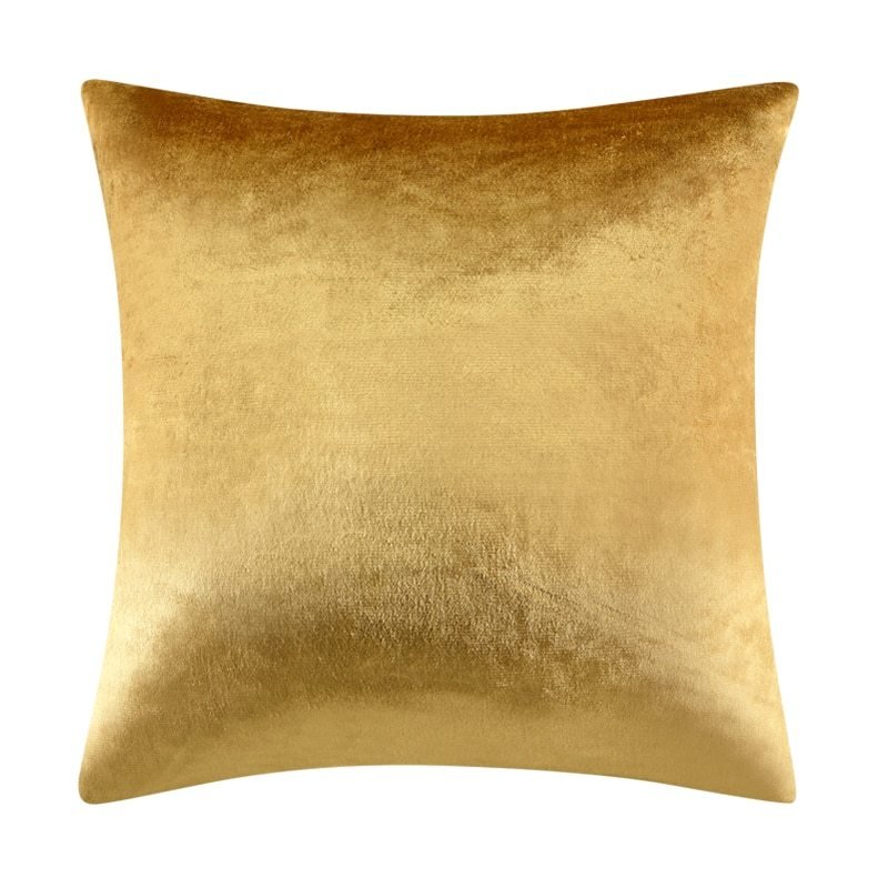 Exclusive Ice velvet pillow cushion bedroom pillow — Green — Size 45x45cm — Lifestyle View