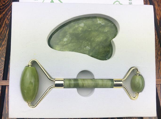 Exclusive Jade Roll Massager Relieves Facial Tension — Dark green — Size Q 2pc — Width Style11 — Alternate View 10