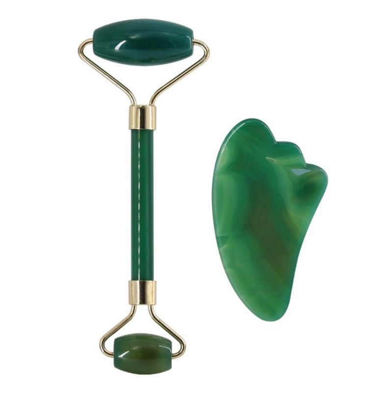 Exclusive Jade Roll Massager Relieves Facial Tension — Dark green — Size Q 2pc — Width Style11 — Alternate View 18
