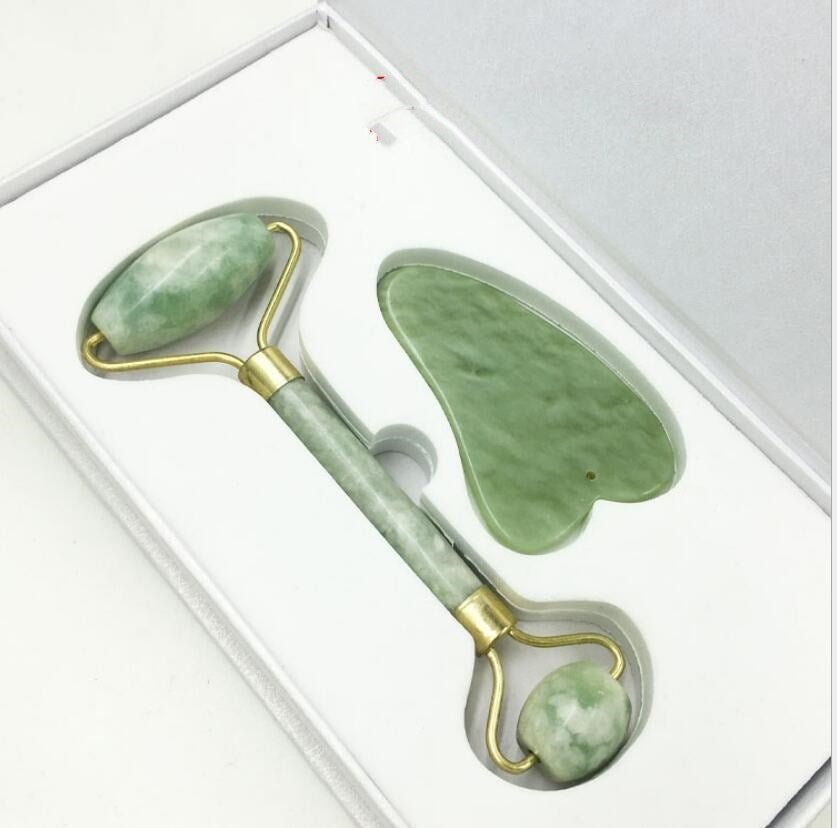Exclusive Jade Roll Massager Relieves Facial Tension — Dark green — Size Q 2pc — Width Style11 — Alternate View 28