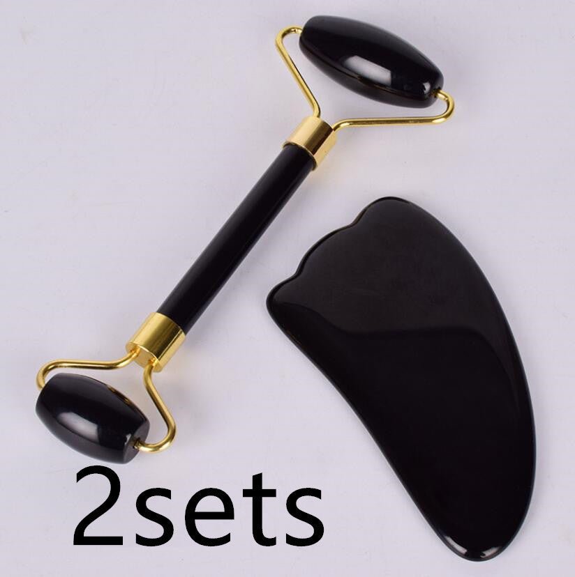 Exclusive Jade Roll Massager Relieves Facial Tension — Dark green — Size Q 2pc — Width Style11 — Alternate View 16
