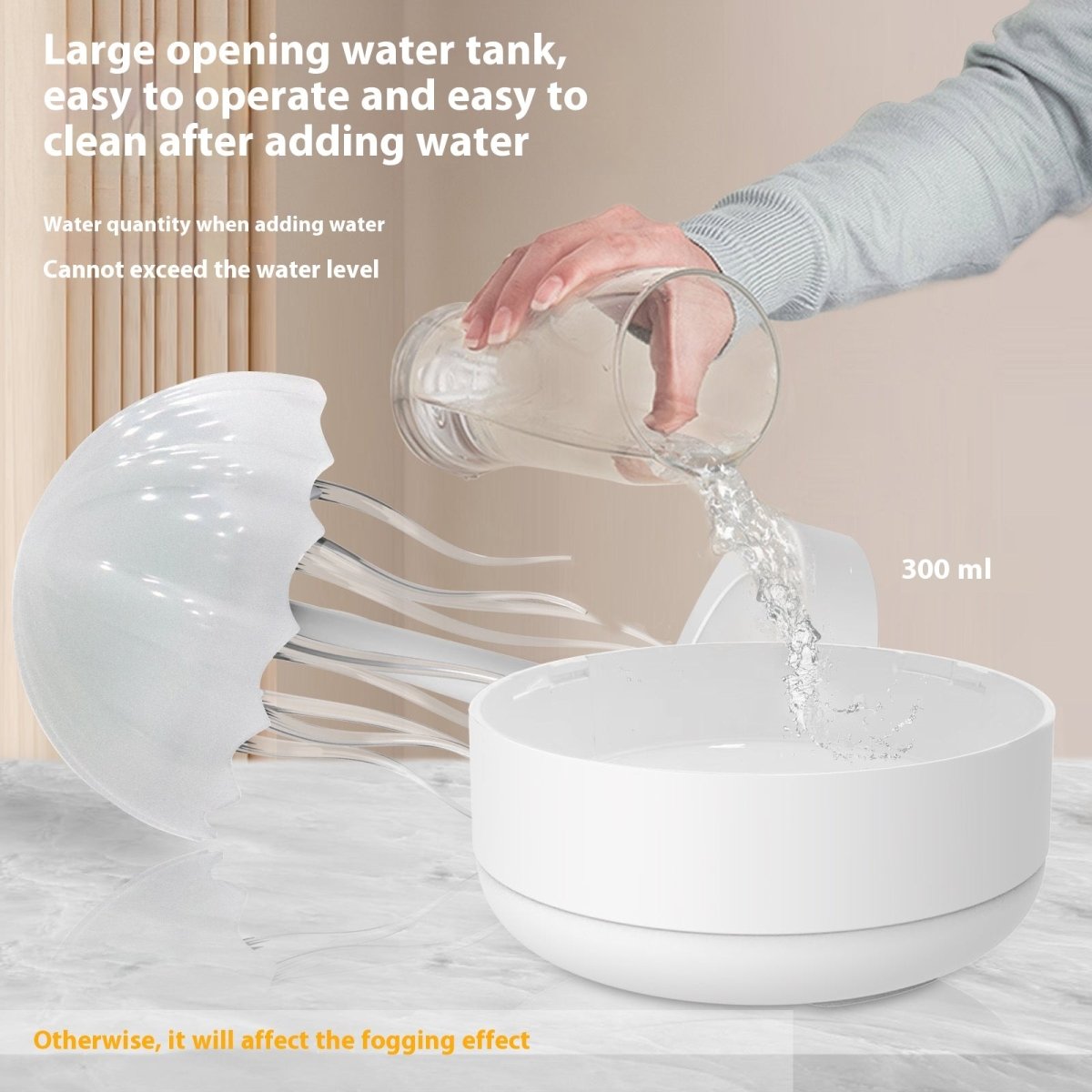 Exclusive Jellyfish Humidifier Fragrance Diffuser — White — Alternate View 10