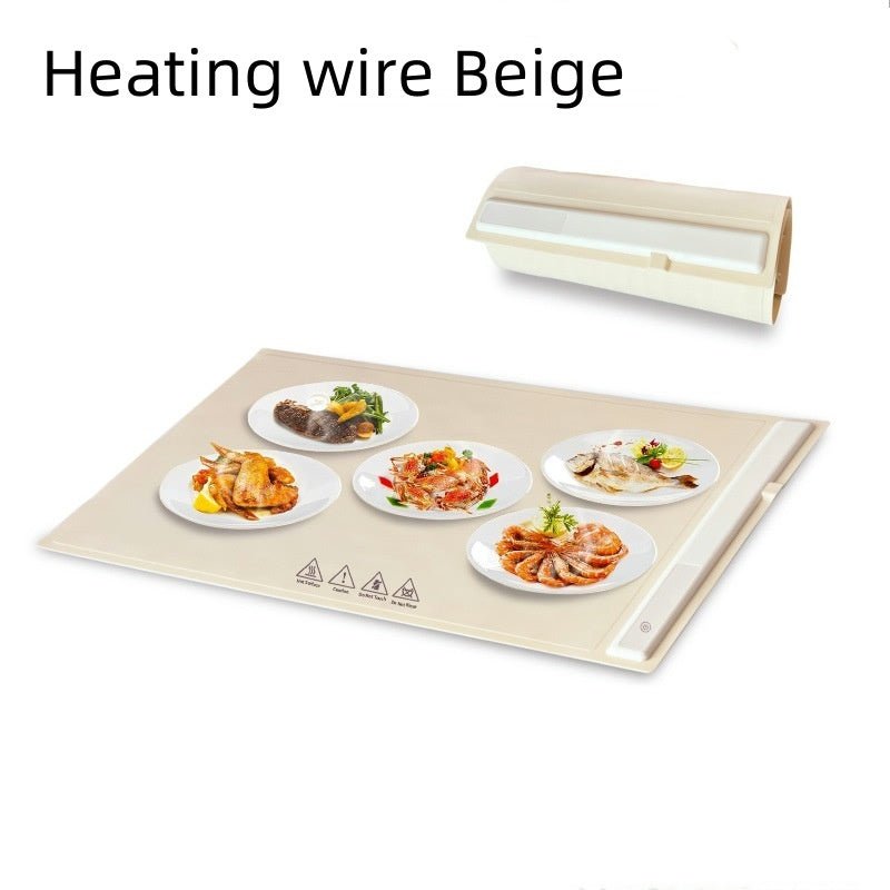 Exclusive Electric Warming Tray | Adjustable Food Heater Buffet — Graphene Beige Large — Size US — Lifestyle View
