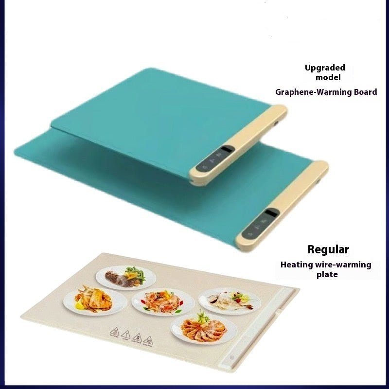 Exclusive Electric Warming Tray | Adjustable Food Heater Buffet — Graphene Beige Large — Size US — Top View