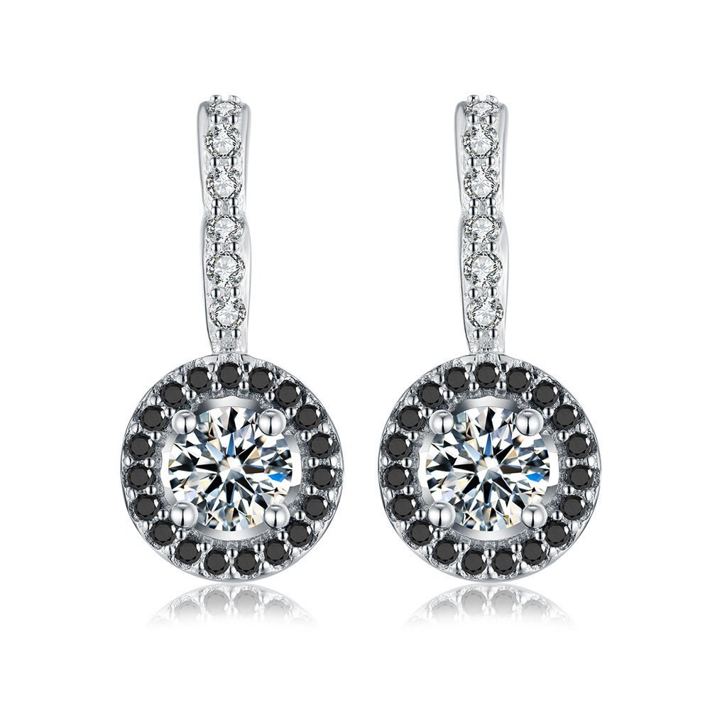 Exclusive Ladies S925 Sterling Silver Earrings — S925 — Front View