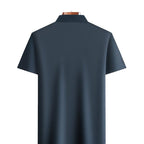 Exclusive Lapel Traceless Ventilation Fashion Fashion Short-sleeved T-shirt Polo Shirt — Black — Size 2XL — Alternate View 11