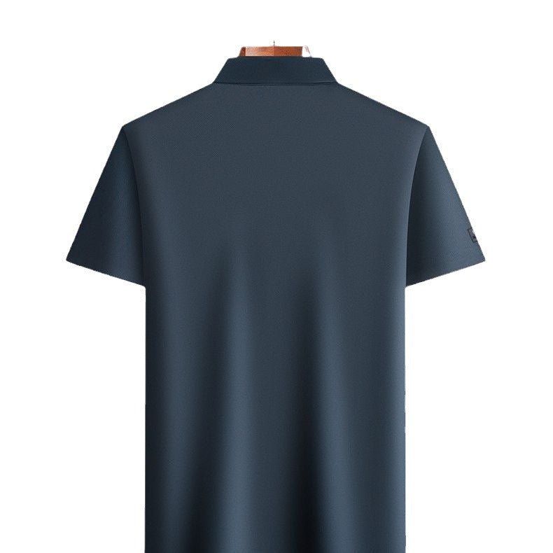 Exclusive Lapel Traceless Ventilation Fashion Fashion Short-sleeved T-shirt Polo Shirt — Black — Size 2XL — Alternate View 11