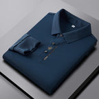 Exclusive Lapel Traceless Ventilation Fashion Fashion Short-sleeved T-shirt Polo Shirt — Black — Size 2XL — Alternate View 14