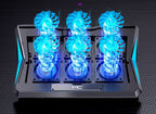 Exclusive Laptop Radiator Foldable Desktop Cooling Base — Black — Detail View