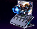 Exclusive Laptop Radiator Foldable Desktop Cooling Base — Black — Side View