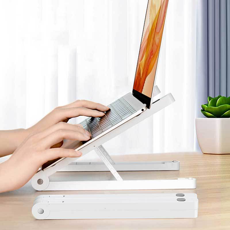 Exclusive Laptop stand — White — Front View
