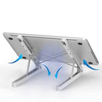 Exclusive Laptop stand — White — Back View