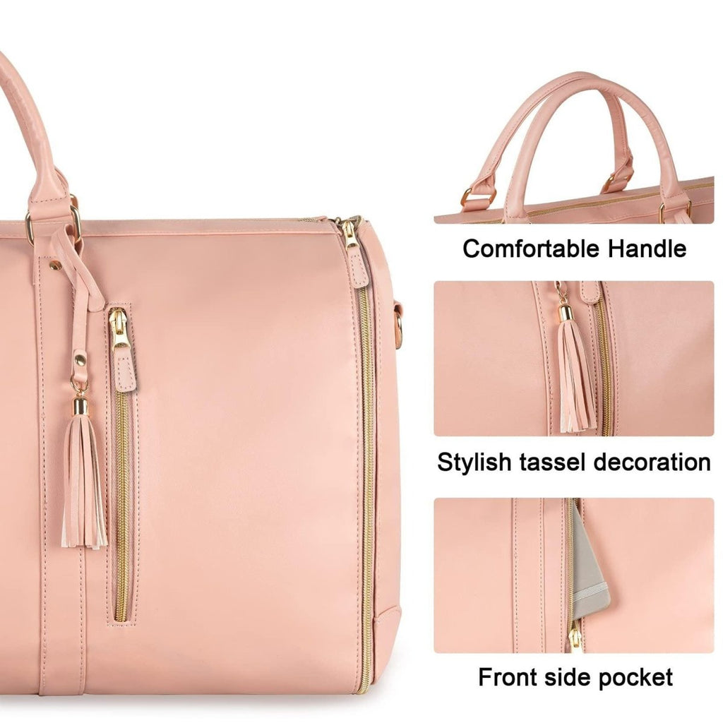 Exclusive Large Capacity Travel Duffle Bag — A Black — Detail View