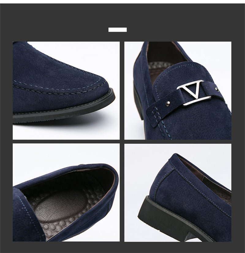 Exclusive Lefu Leather Shoes for Men — Black — Size 38 — Alternate View 8
