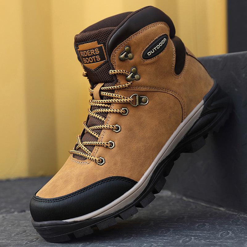 Exclusive Large Size Winter Men's Boots — Black — Size 40 — Detail View
