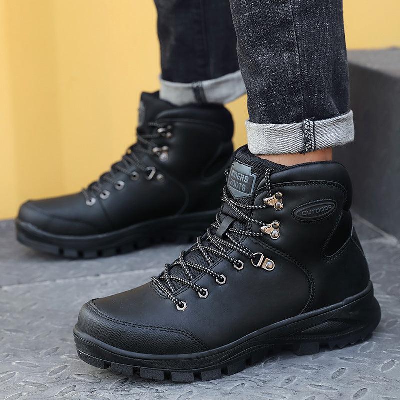 Exclusive Large Size Winter Men's Boots — Black — Size 40 — Alternate View 7