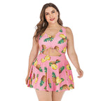 Exclusive Large Skirt One-Piece Dress | Elegant & Flattering Fit — Black — Size 3XL — Top View