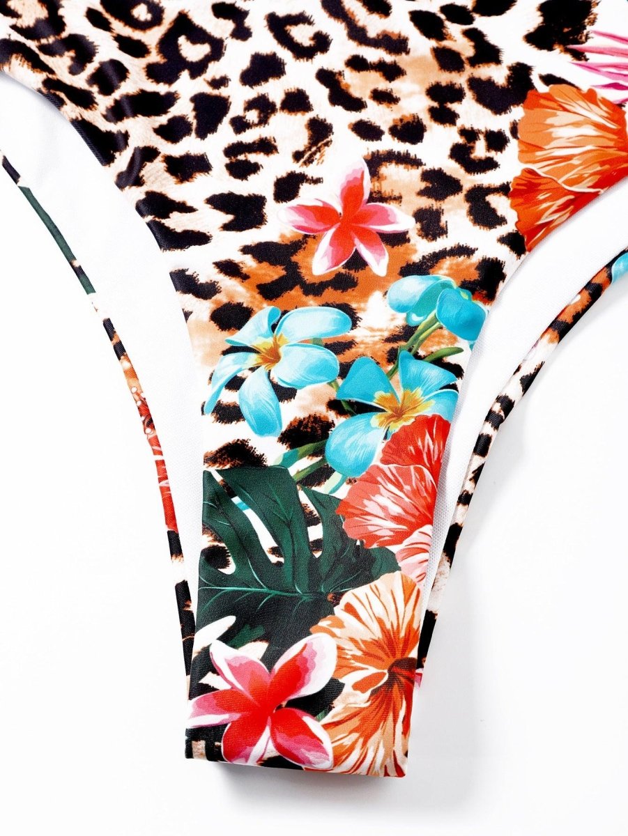 Exclusive Leopard Print Bikini — A — Size L — Back View