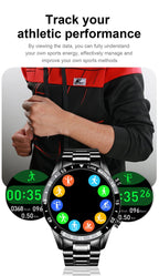 Exclusive Lige's New Smartwatch | Stylish & Feature-Packed — Black — Top View