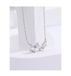Exclusive Light Luxury Zircon Necklace — White Gold Color — Size 925 Silver — Alternate View 7