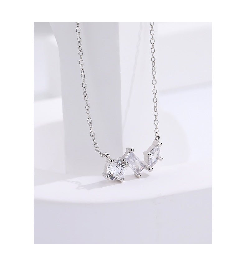 Exclusive Light Luxury Zircon Necklace — White Gold Color — Size 925 Silver — Alternate View 7