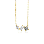 Exclusive Light Luxury Zircon Necklace — White Gold Color — Size 925 Silver — Lifestyle View