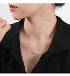 Exclusive Light Luxury Zircon Necklace — White Gold Color — Size 925 Silver — Alternate View 8