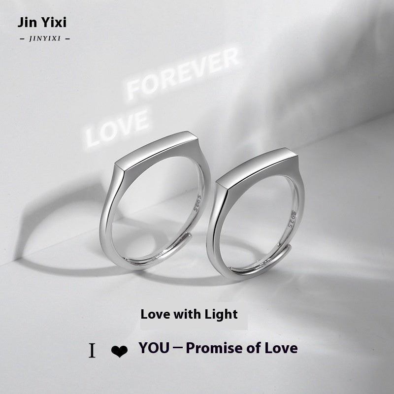 Exclusive Light Reflect Show Surprise Love Pattern — Men's Folding Mouth — Size Adjustable Opening — Alternate View 21