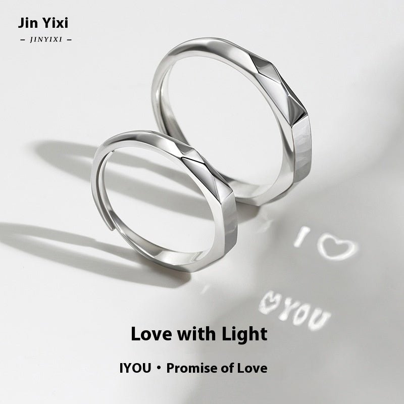Exclusive Light Reflect Show Surprise Love Pattern — Men's Folding Mouth — Size Adjustable Opening — Alternate View 22