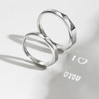 Exclusive Light Reflect Show Surprise Love Pattern — Men's Folding Mouth — Size Adjustable Opening — Side View