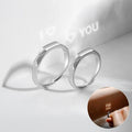 Exclusive Light Reflect Show Surprise Love Pattern — Men's Folding Mouth — Size Adjustable Opening — Front View