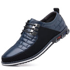 Exclusive Lightweight Men's Leather Lace-Up Shoes | Casual & Stylish — Black — Size 39 — Detail View