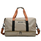 Exclusive Lightweight Dry And Wet Separation Sports Gym Bag — Purple — Lifestyle View
