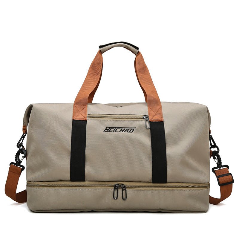 Exclusive Lightweight Dry And Wet Separation Sports Gym Bag — Purple — Lifestyle View