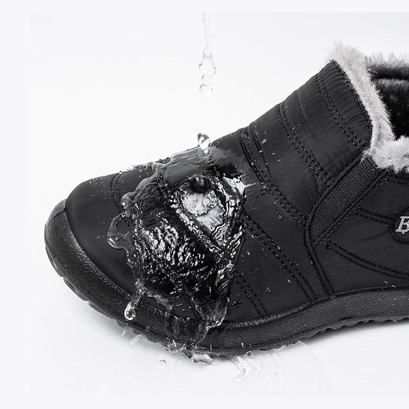 Exclusive Lightweight Winter Shoes for Men | Warm & Durable — Black — Size 35 — Top View