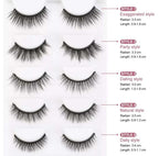 Exclusive Magnetic Eyeliner & False Eyelashes Set — 5pairs — Size natural — Side View